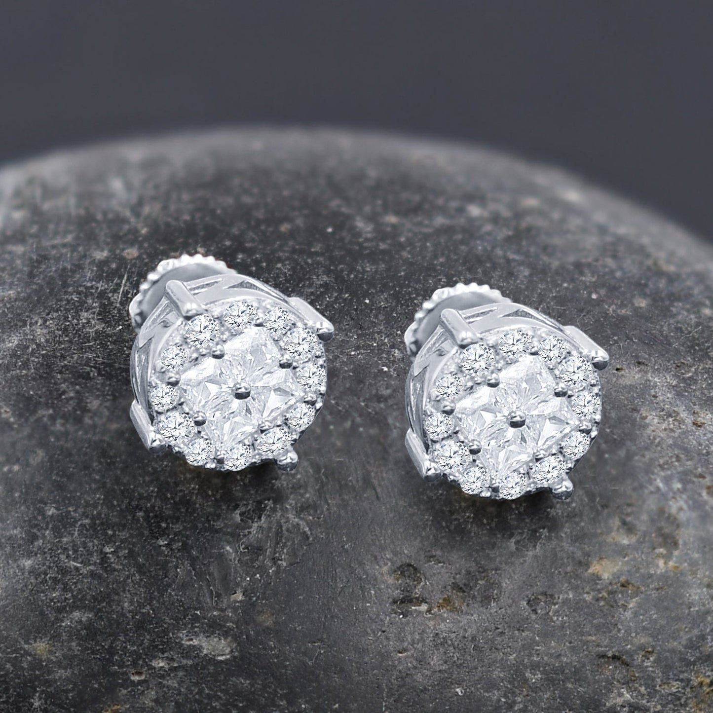 Glisten Screw Back Earrings | 9212471 Stunning CZ Design