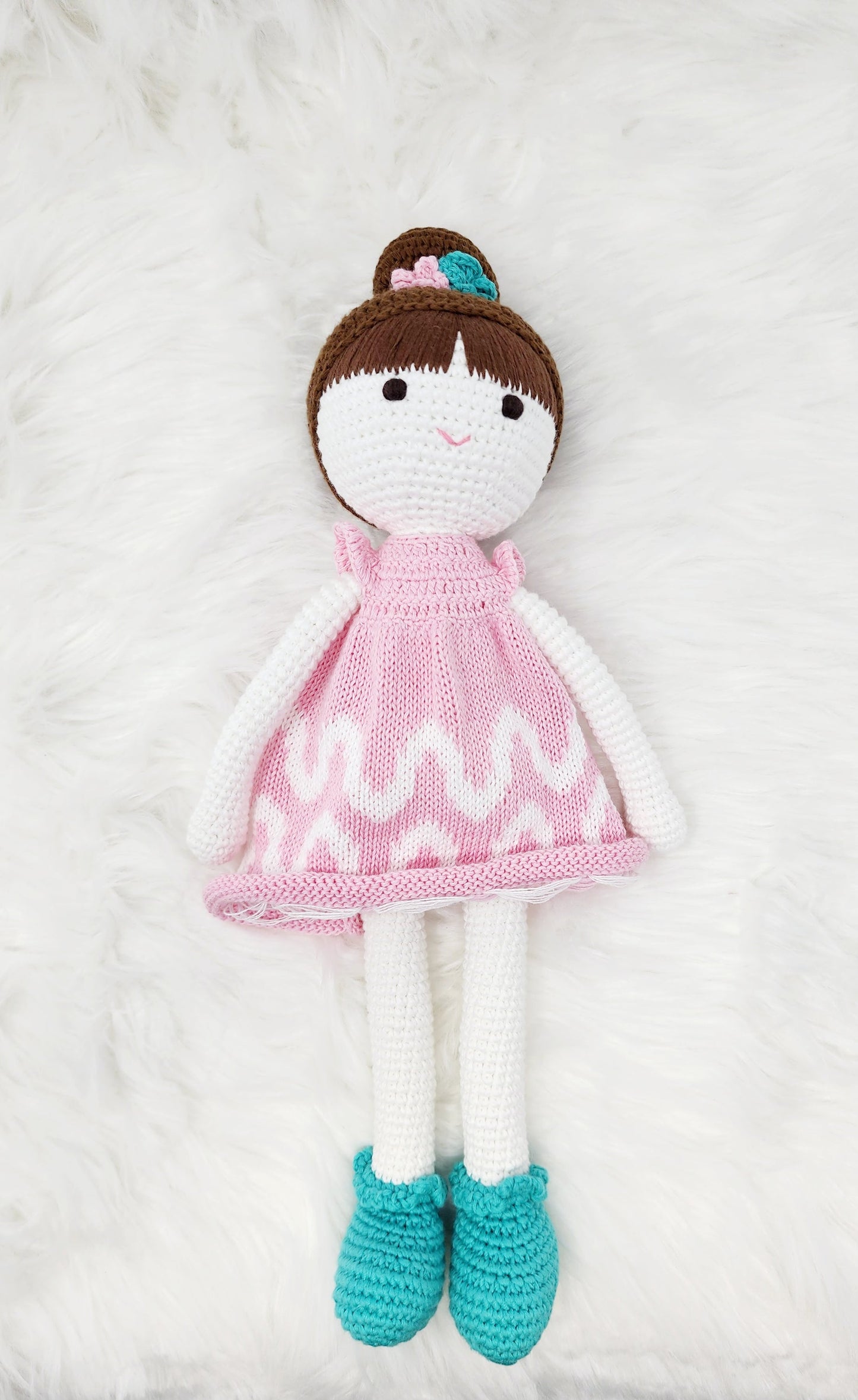 Crochet Baby Girl Doll, Amigurumi Large Girl Stuffs Toys, Gift for - Stylemz