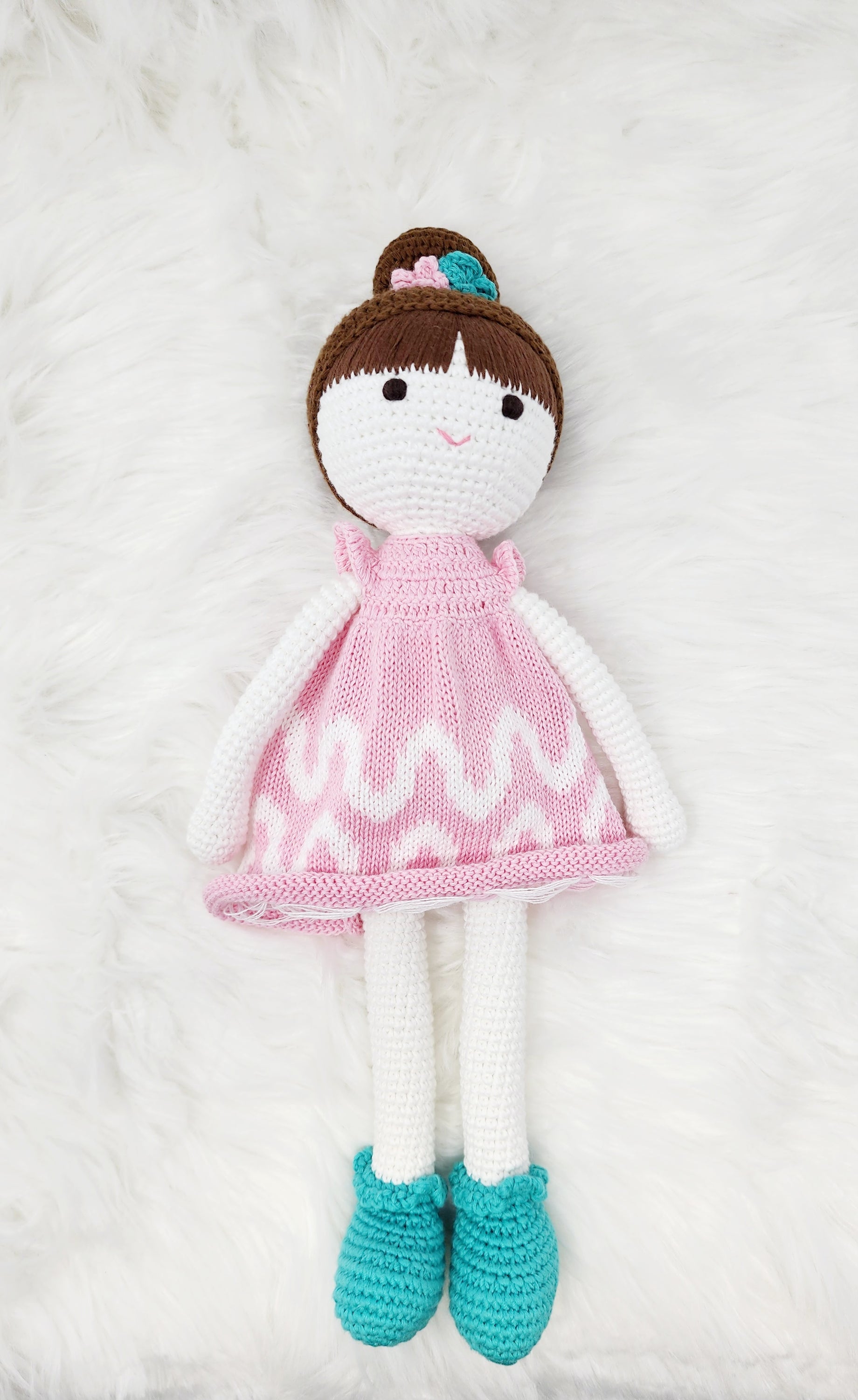 Crochet Baby Girl Doll, Amigurumi Large Girl Stuffs Toys, Gift for - Stylemz