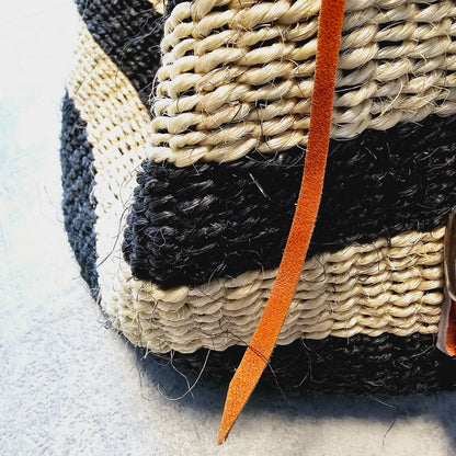 Handwoven Sisal Backpack, Unique African Kiondo Bag