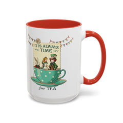 Korea -  It is always time for tea Accent Coffee Mug (11, 15oz)  - StyleMZ