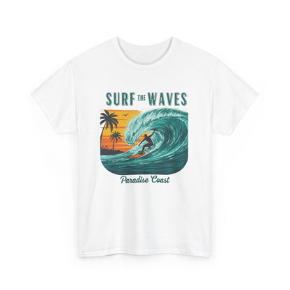 Surf the waves Unisex Heavy Cotton Tee