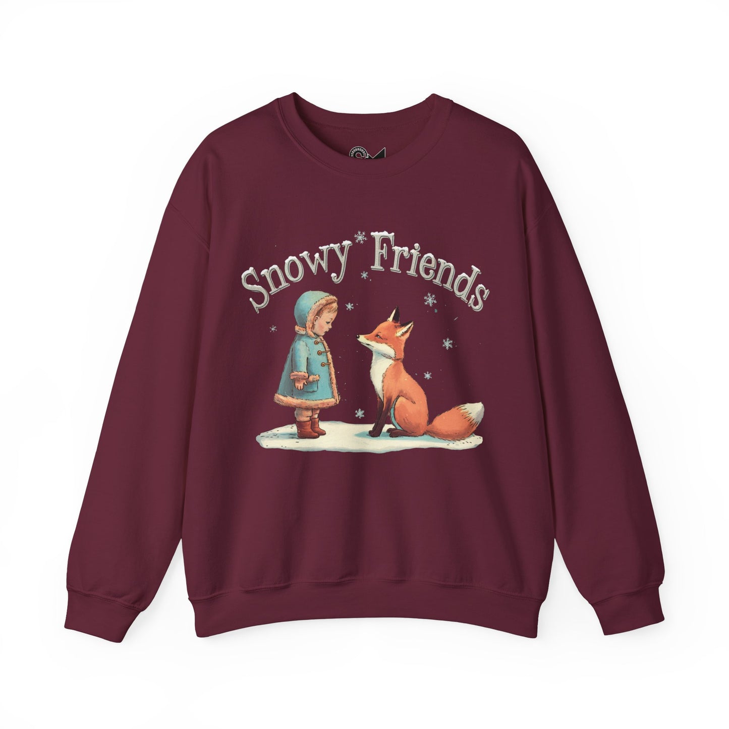 Snowy Friends Unisex Heavy Blend™ Crewneck Sweatshirt - StyleMZ - Stylemz