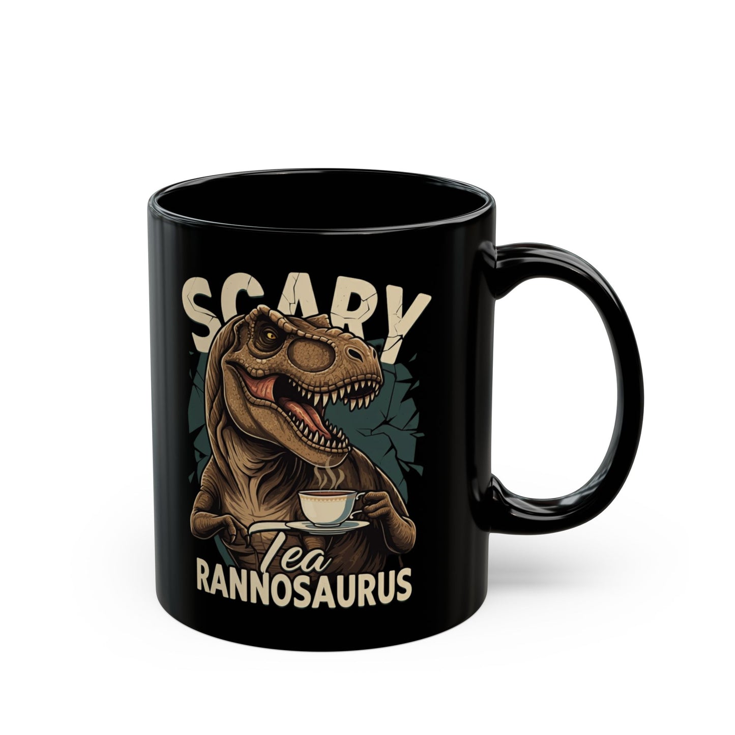 T-rex Black Mug (11oz, 15oz) - StyleMZ