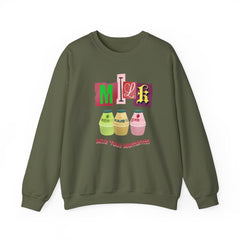 Korea -  Milk your moment! Unisex Heavy Blend™ Crewneck Sweatshirt  - StyleMZ