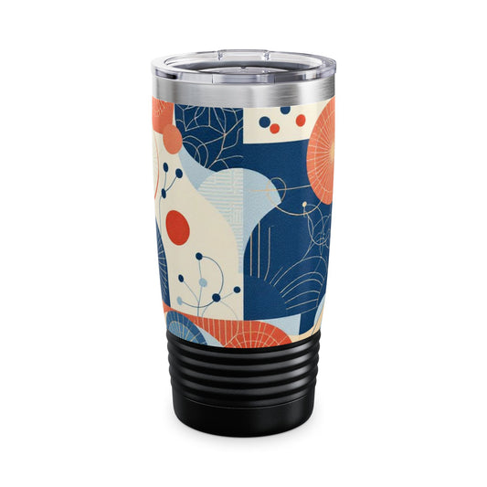 Contemporary Korean Geometric Motifs Ringneck Tumbler, 20oz - StyleMZ