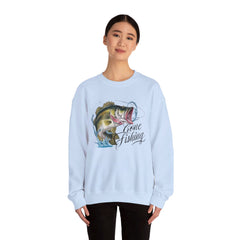 Corea - Sudadera unisex de cuello redondo Gone Fishing Heavy Blend™ - StyleMZ 