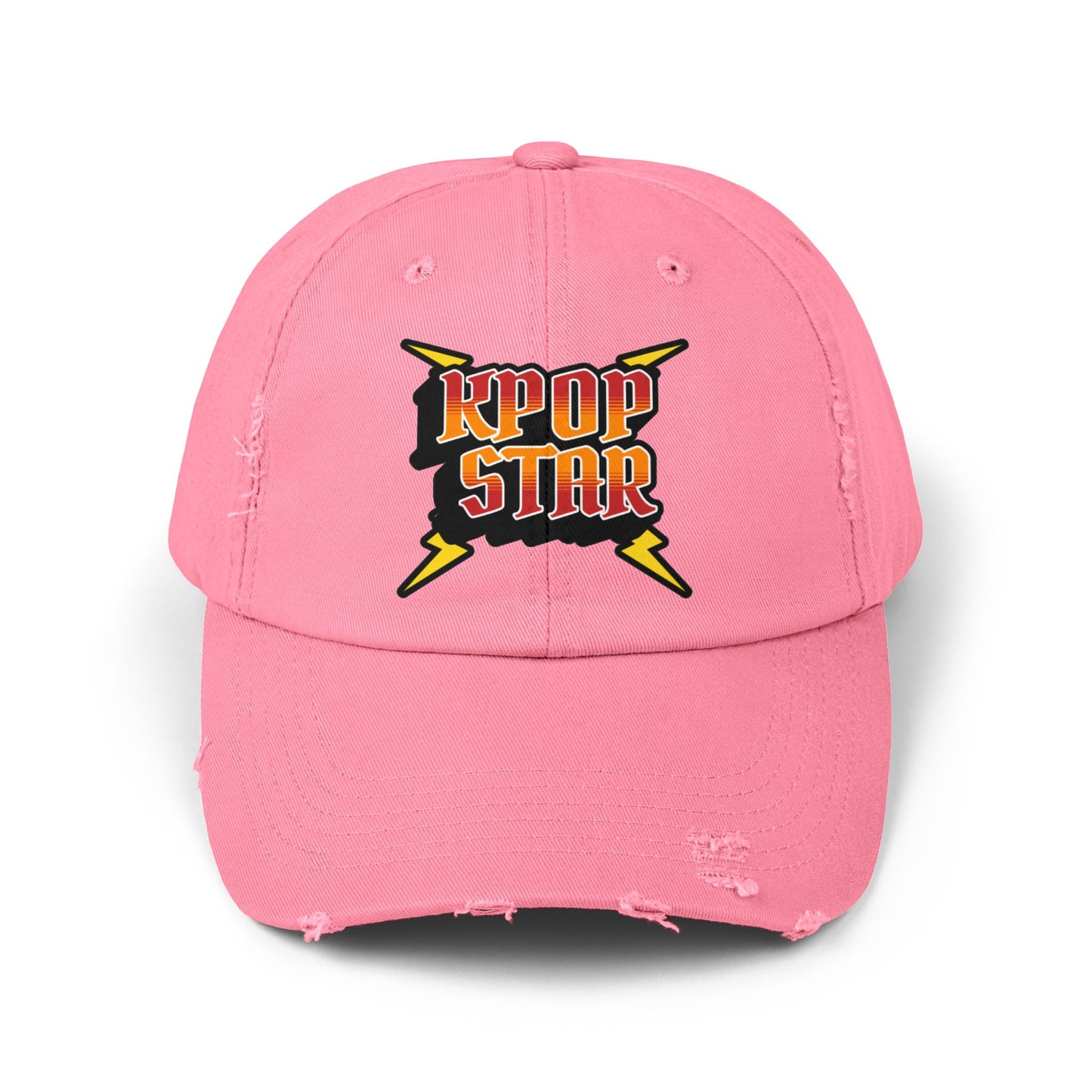 Korea -  KPOP Star Unisex Distressed Cap  - StyleMZ