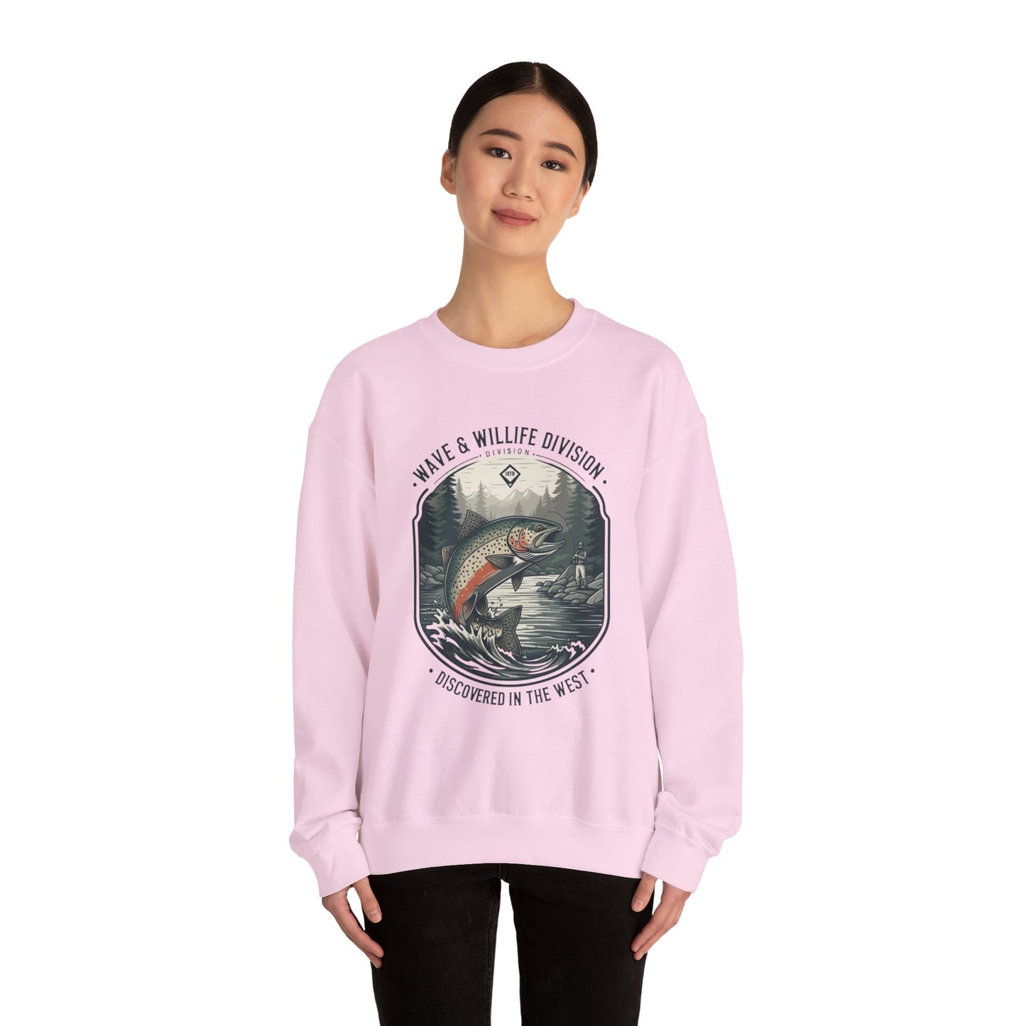 Discovered in the west Unisex Heavy Blend™ Crewneck Sweatshirt - StyleMZ