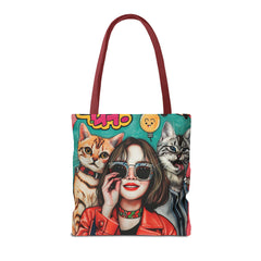 Korea -  Hi! Cats Tote Bag (AOP)  - StyleMZ