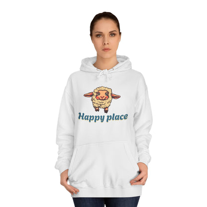 Korea -  Happy place Unisex College Hoodie  - StyleMZ