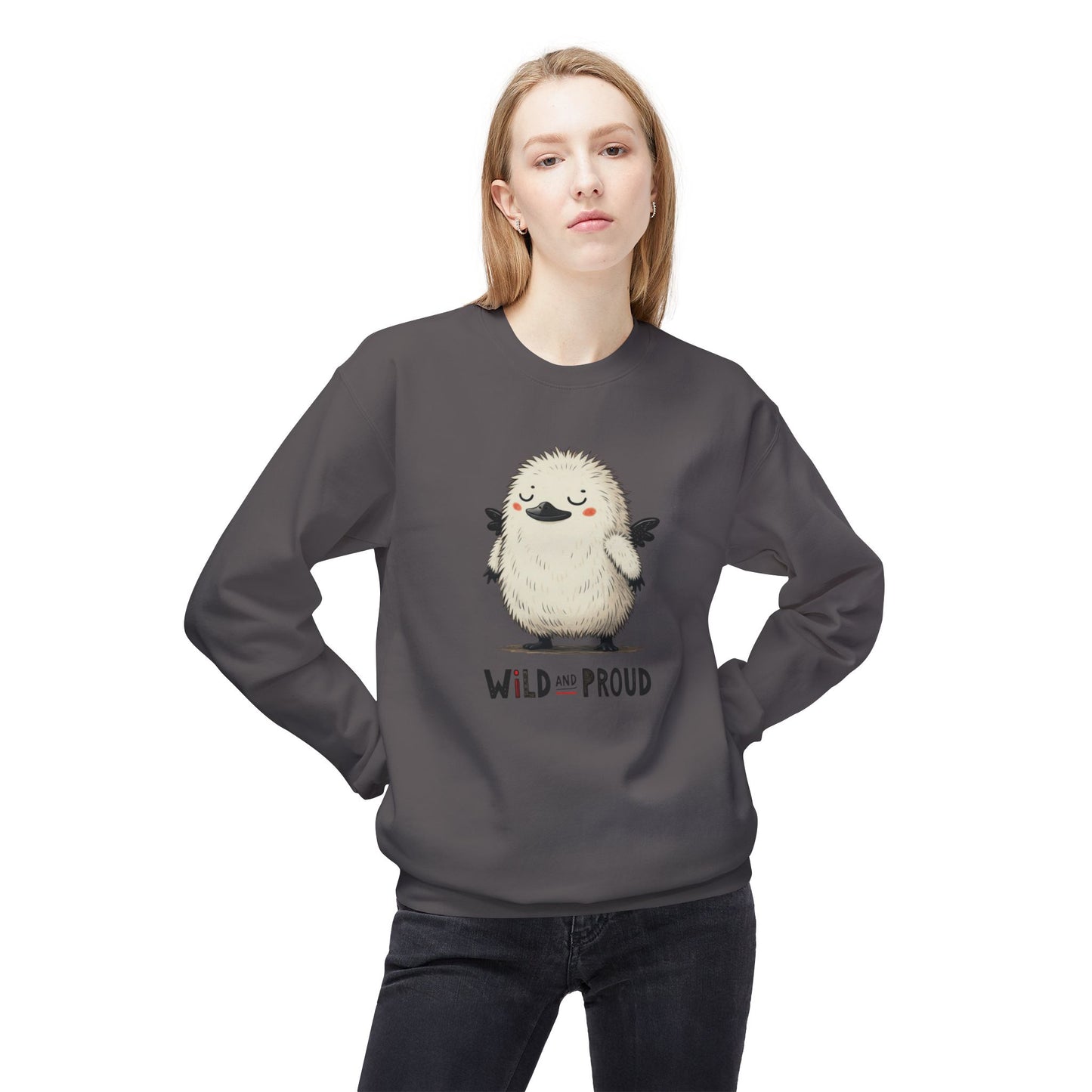 Korea -  Wild and proud Unisex Midweight Softstyle Fleece Crewneck Sweatshirt  - StyleMZ