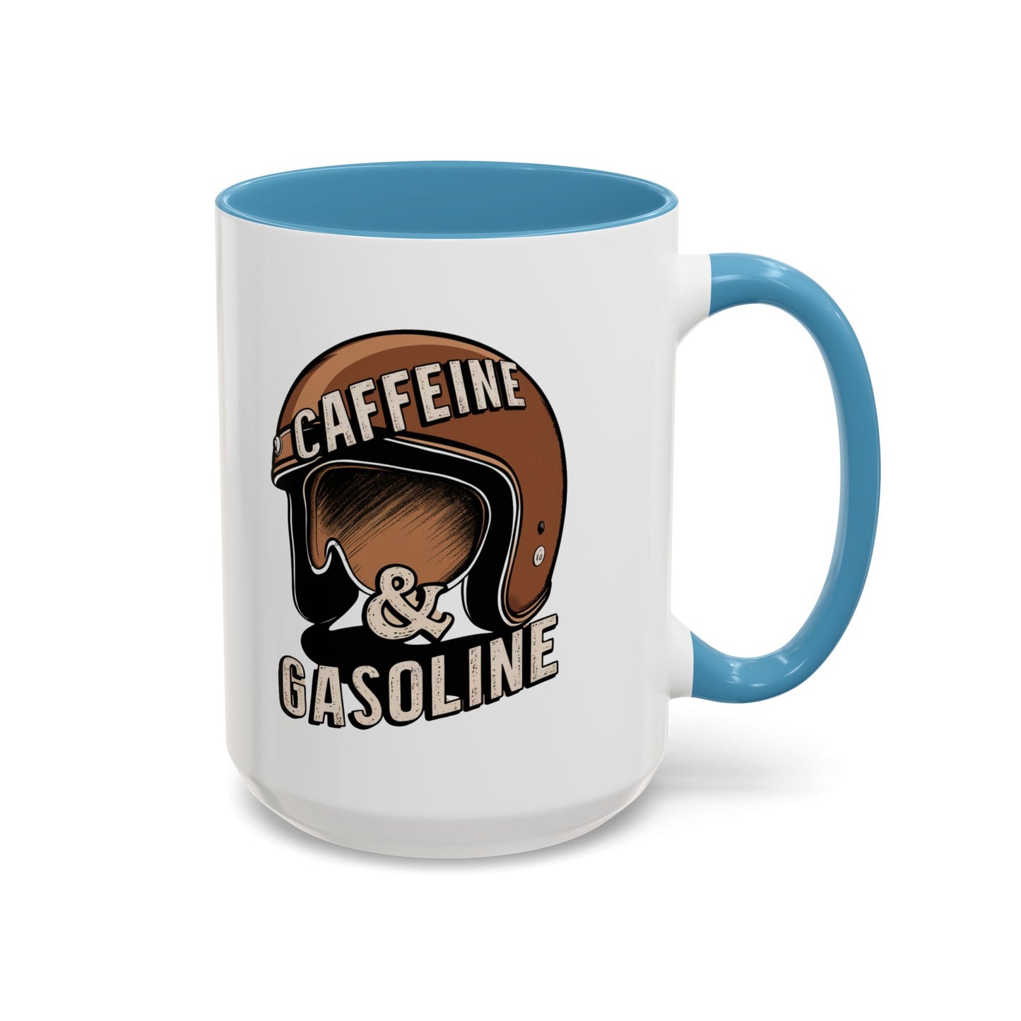 Caffein $ Gasoline Accent Coffee Mug (11, 15oz) - StyleMZ