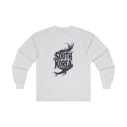 South Korea Unisex Ultra Cotton Long Sleeve Tee - StyleMZ