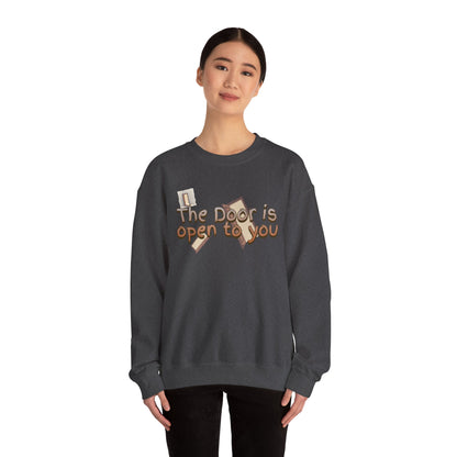 The door is open to you Unisex Heavy Blend™ Crewneck Sweatshirt - StyleMZ