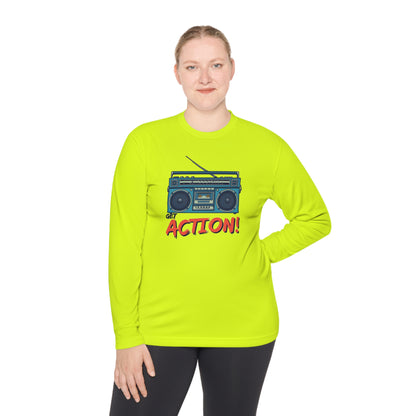 Korea -  Get action Unisex Lightweight Long Sleeve Tee  - StyleMZ