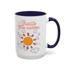 Korea -  Create your sunshine Accent Coffee Mug (11, 15oz)  - StyleMZ