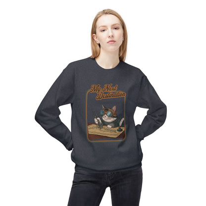 My next destintion Unisex Midweight Softstyle Fleece Crewneck Sweatshirt - StyleMZ