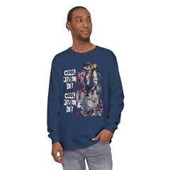 Korea -  Cool never die Garment-dyed Long Sleeve T-Shirt  - StyleMZ