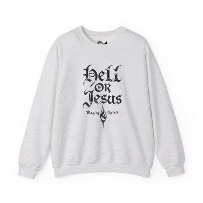 Hell or Jesus Unisex Heavy Blend™ Crewneck Sweatshirt - StyleMZ - Stylemz