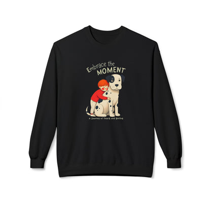 Korea -  Embrace the moments2 Unisex Midweight Softstyle Fleece Crewneck Sweatshirt  - StyleMZ