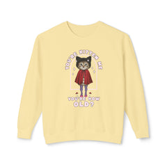 Corea - ¡Eres un gatito! Sudadera unisex ligera con cuello redondo - StyleMZ 