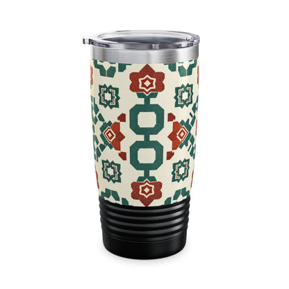 Traditional Korean Geometric Patterns Ringneck Tumbler, 20oz - StyleMZ