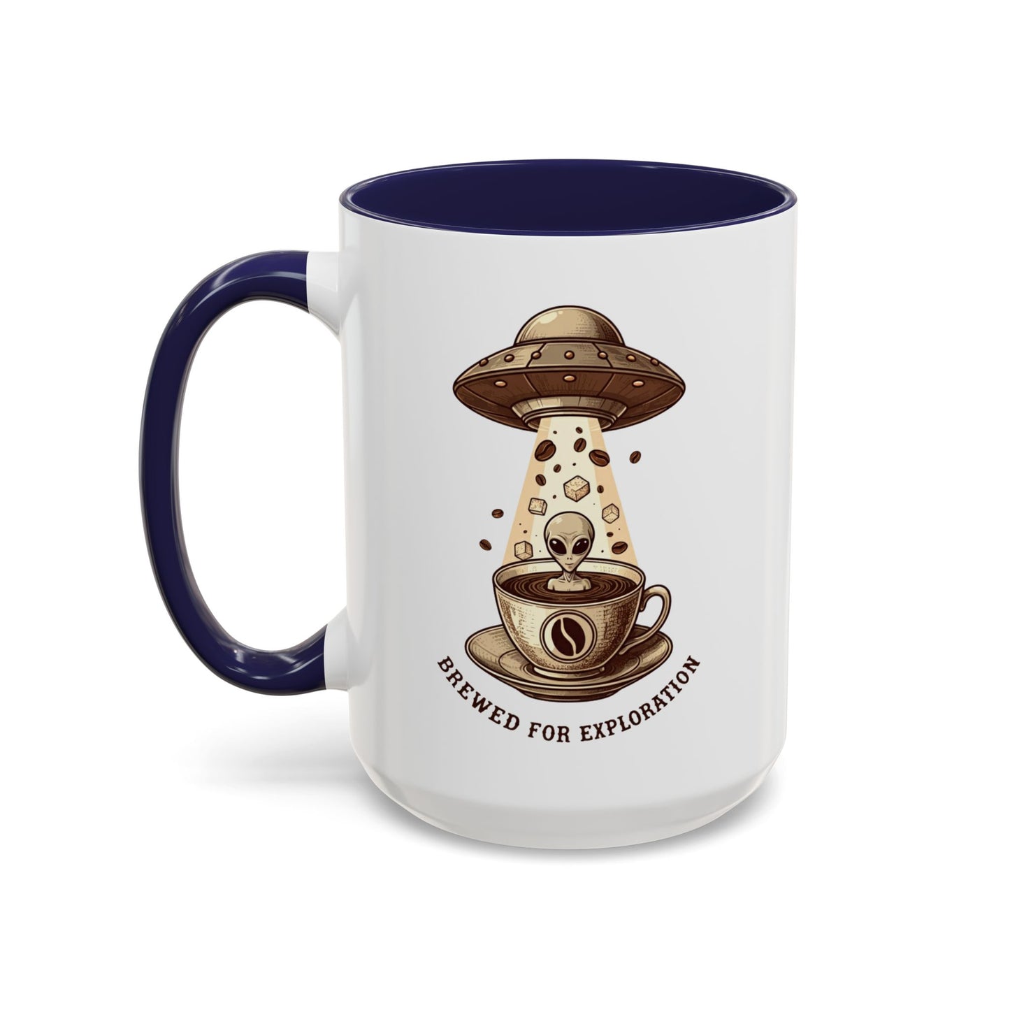 Brewed for exploration Accent Coffee Mug (11, 15oz) - StyleMZ - Stylemz