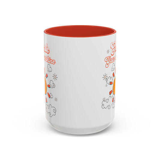 Corea - Taza de café con acento "Crea tu sol" (11, 15 oz) - StyleMZ 