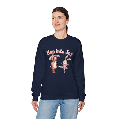 Hop Into Joy Unisex Heavy Blend™ Crewneck Sweatshirt - StyleMZ