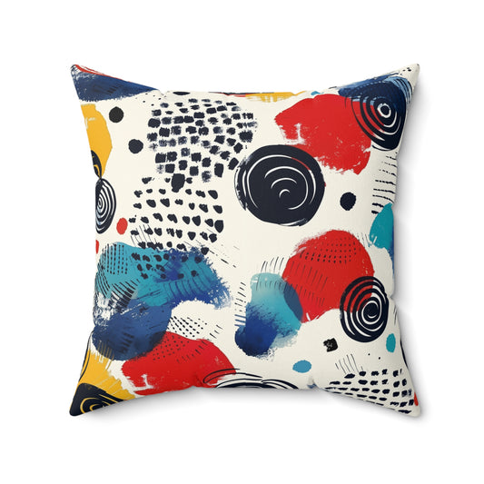 Korea - Modern Pattern Spun Polyester Square Pillow - StyleMZ - Stylemz