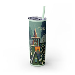 Skinny Tumbler with Straw, 20oz - StyleMZ