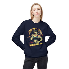 Korea -  CHOP ONE THING Unisex Midweight Softstyle Fleece Crewneck Sweatshirt  - StyleMZ