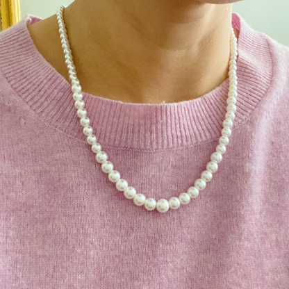 Queen Liz Graduated Pearl Necklace for Elegant Style