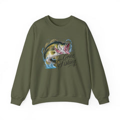 Corea - Sudadera unisex de cuello redondo Gone Fishing Heavy Blend™ - StyleMZ 