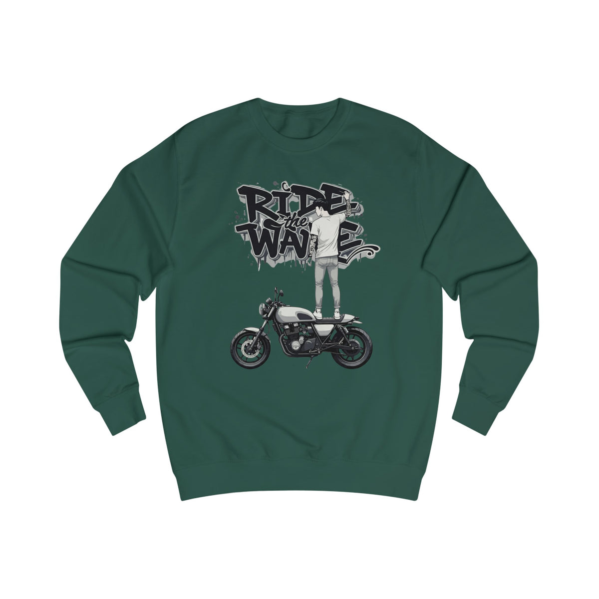 Korea -  Ride the wave only Unisex Sweatshirt  - StyleMZ