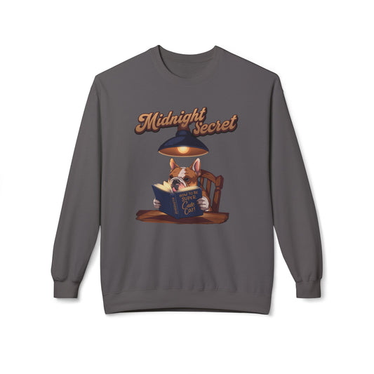 Korea -  Midnight secret II-how to be a super cute cat II Unisex Midweight Softstyle Fleece Crewneck Sweatshirt  - StyleMZ