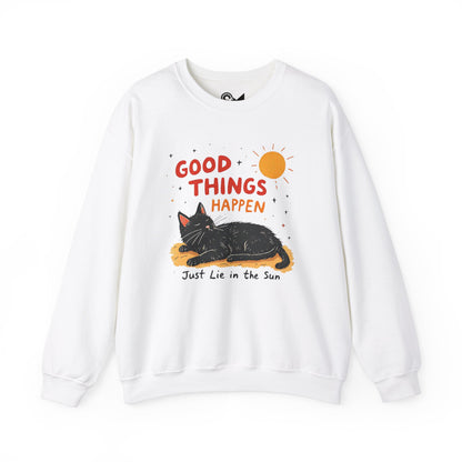 Good things happen Unisex Heavy Blend™ Crewneck Sweatshirt