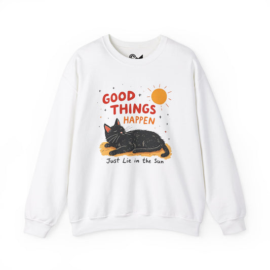 Good things happen Unisex Heavy Blend™ Crewneck Sweatshirt - Stylemz