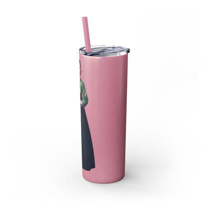 GRACE HERITAGE Skinny Tumbler with Straw, 20oz - StyleMZ