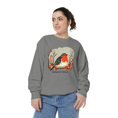 Nature’s News Unisex Garment-Dyed Sweatshirt - StyleMZ