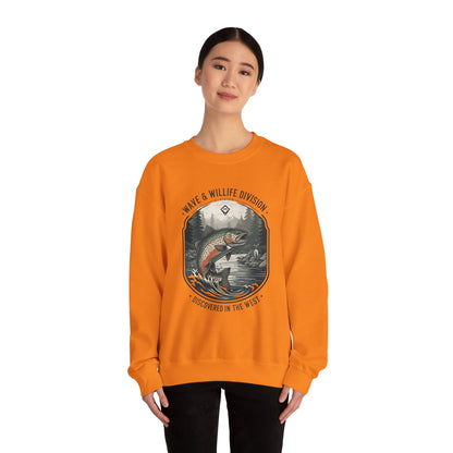 Discovered in the west Unisex Heavy Blend™ Crewneck Sweatshirt - StyleMZ