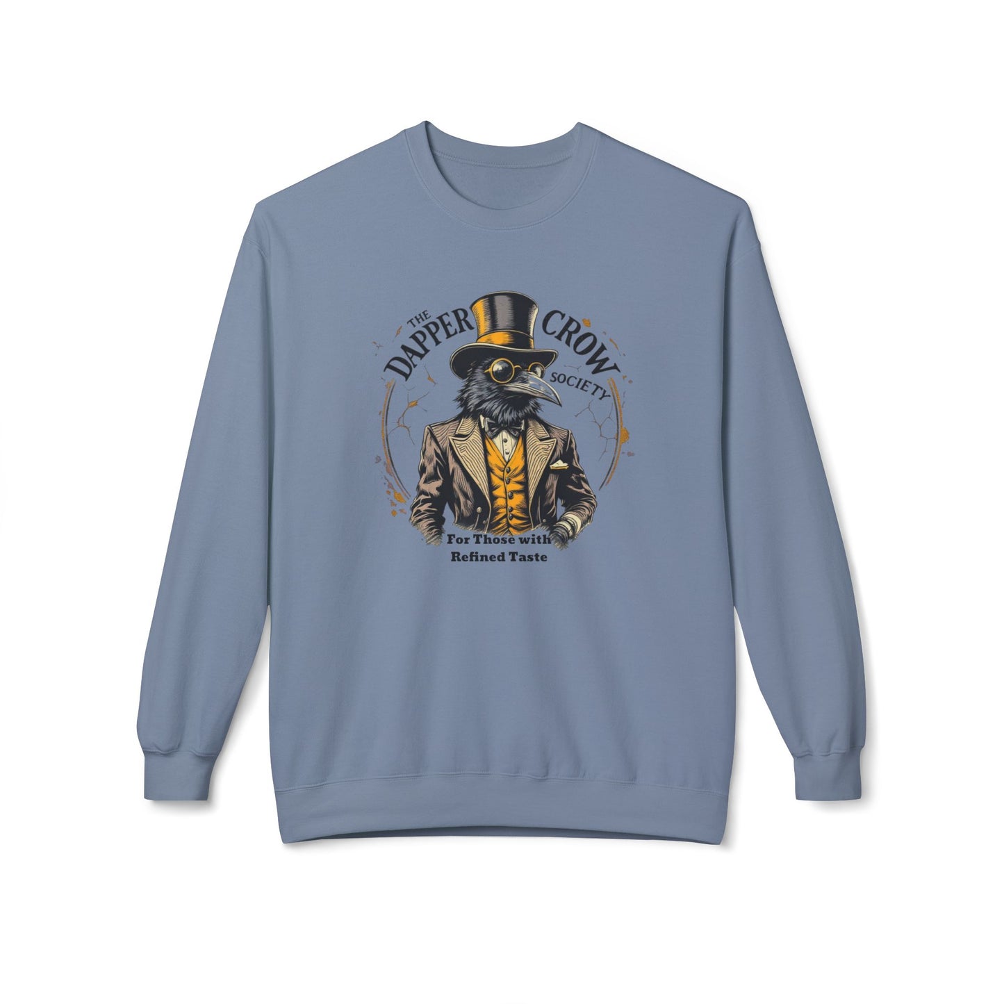 The dapper craw society Unisex Midweight Softstyle Fleece Crewneck Sweatshirt - StyleMZ