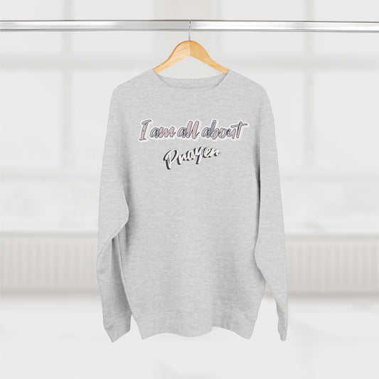 Corea - Sudadera unisex con cuello redondo "I'm all about prayer" - StyleMZ 