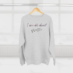 Korea -  I'm all about prayer Unisex Crewneck Sweatshirt  - StyleMZ