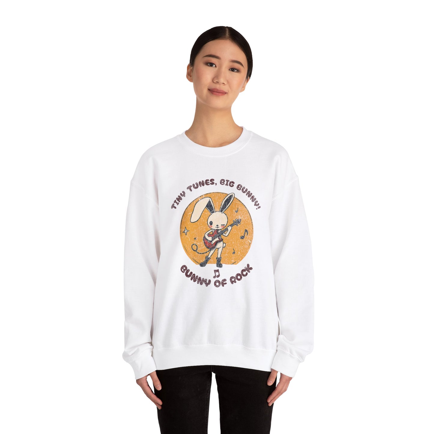 Tiny tunes big bunny! Unisex Heavy Blend™ Crewneck Sweatshirt - StyleMZ