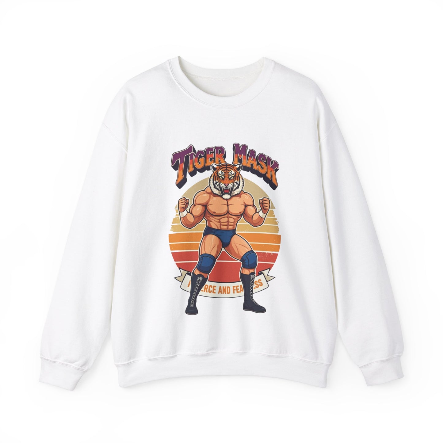 Tiger Mask Unisex Heavy Blend™ Crewneck Sweatshirt - StyleMZ