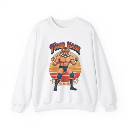 Tiger Mask Unisex Heavy Blend™ Crewneck Sweatshirt - StyleMZ