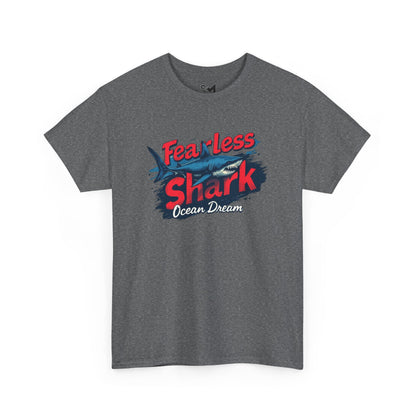 Fearless shark Unisex Heavy Cotton Tee - StyleMZ