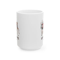 Taza de cerámica con la danza del león de Corea (11 oz, 15 oz) - StyleMZ 